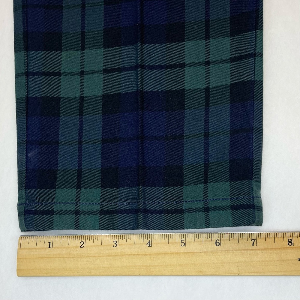 Vineyard Vines Breaker Pants Men's 35x32 (36x32) Green Plaid Pockets Golf - Picture 9 of 12